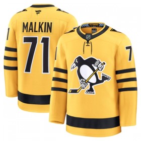 Miesten NHL Pittsburgh Penguins Pelipaita 2025-26 Fanatics Premium Evgeni Malkin Alternate Gold